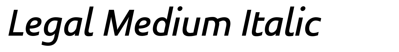 Legal Medium Italic
